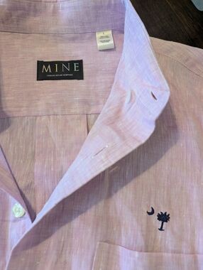 South Carolina Palm MINE Linen Shirt